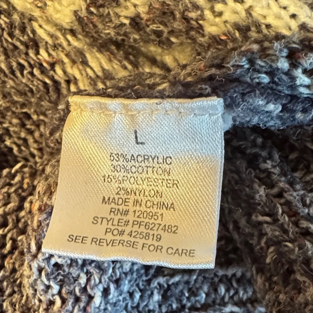 Pink Rose Charcoal and Cream Patterned Cardigan